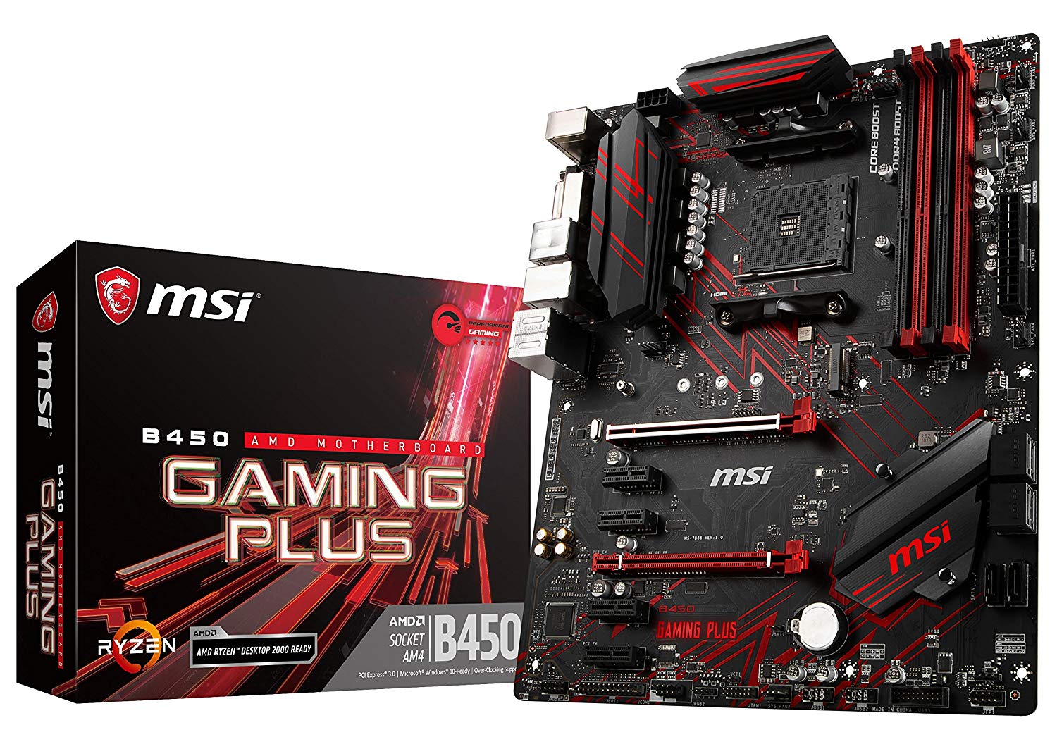 MSI Performance Gaming AMD Ryzen 1st and 2nd Gen AM4 M.2 USB 3 DDR4 DVI HDMI